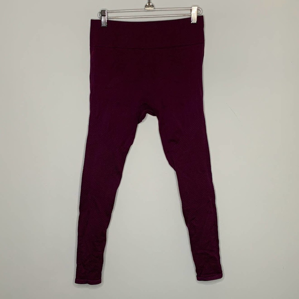 Fabletics Plum Purple Compression Ribbed Leggings… - image 2